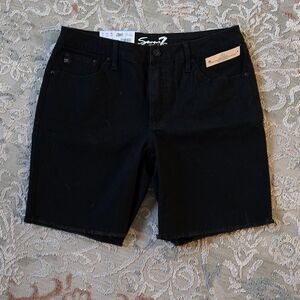 Seven7 Black Denim Shorts